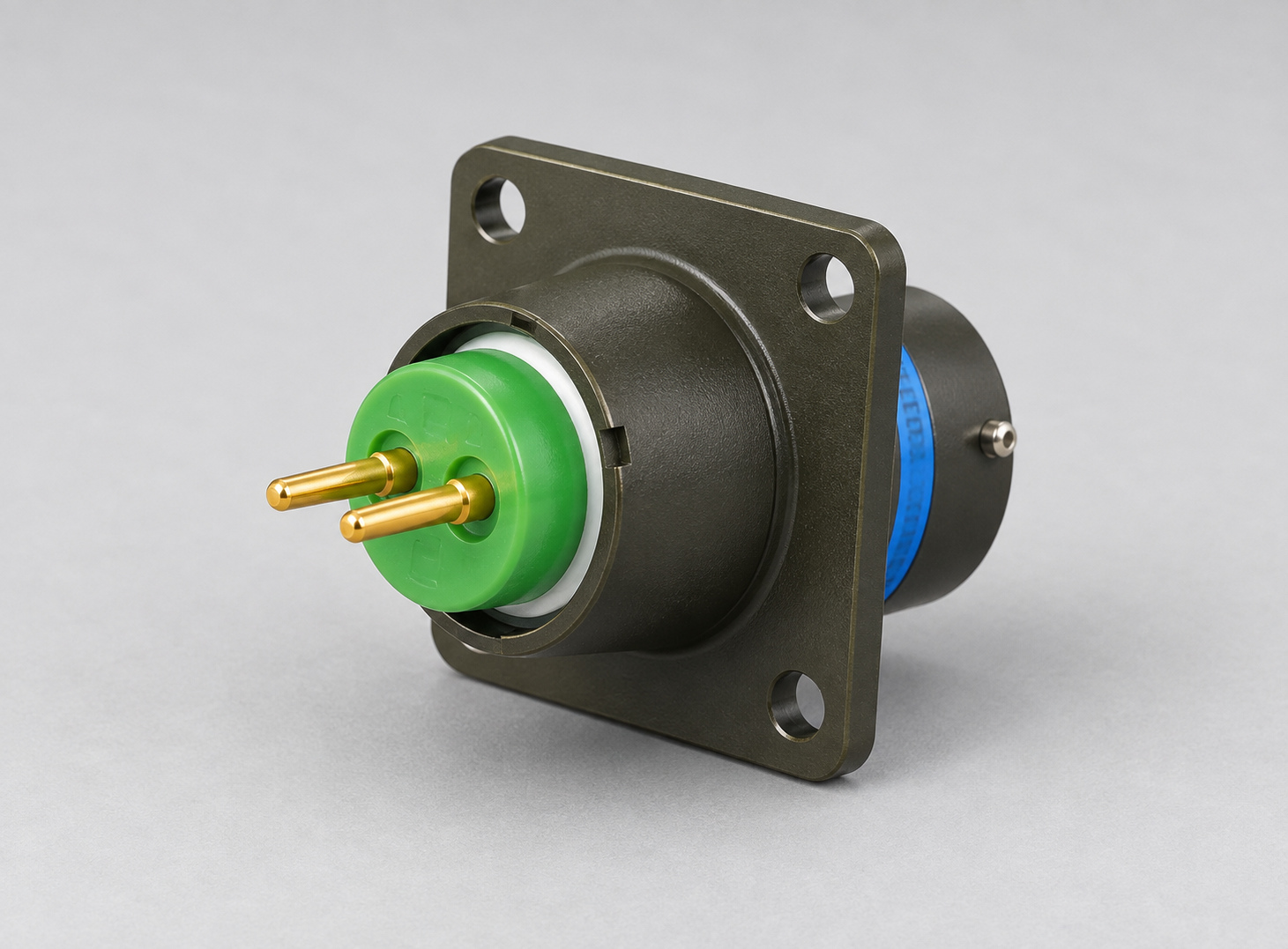 MS27496E09B35PN D38999 MIL-DTL-38999 Series I; Box-mount receptacle gray-background product view