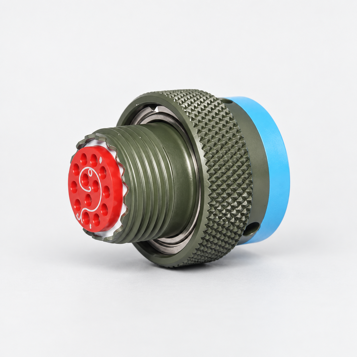 MS27484T10B35PN D38999 MIL-DTL-38999 Series II; Straight plug with grounding fingers gray-background product view