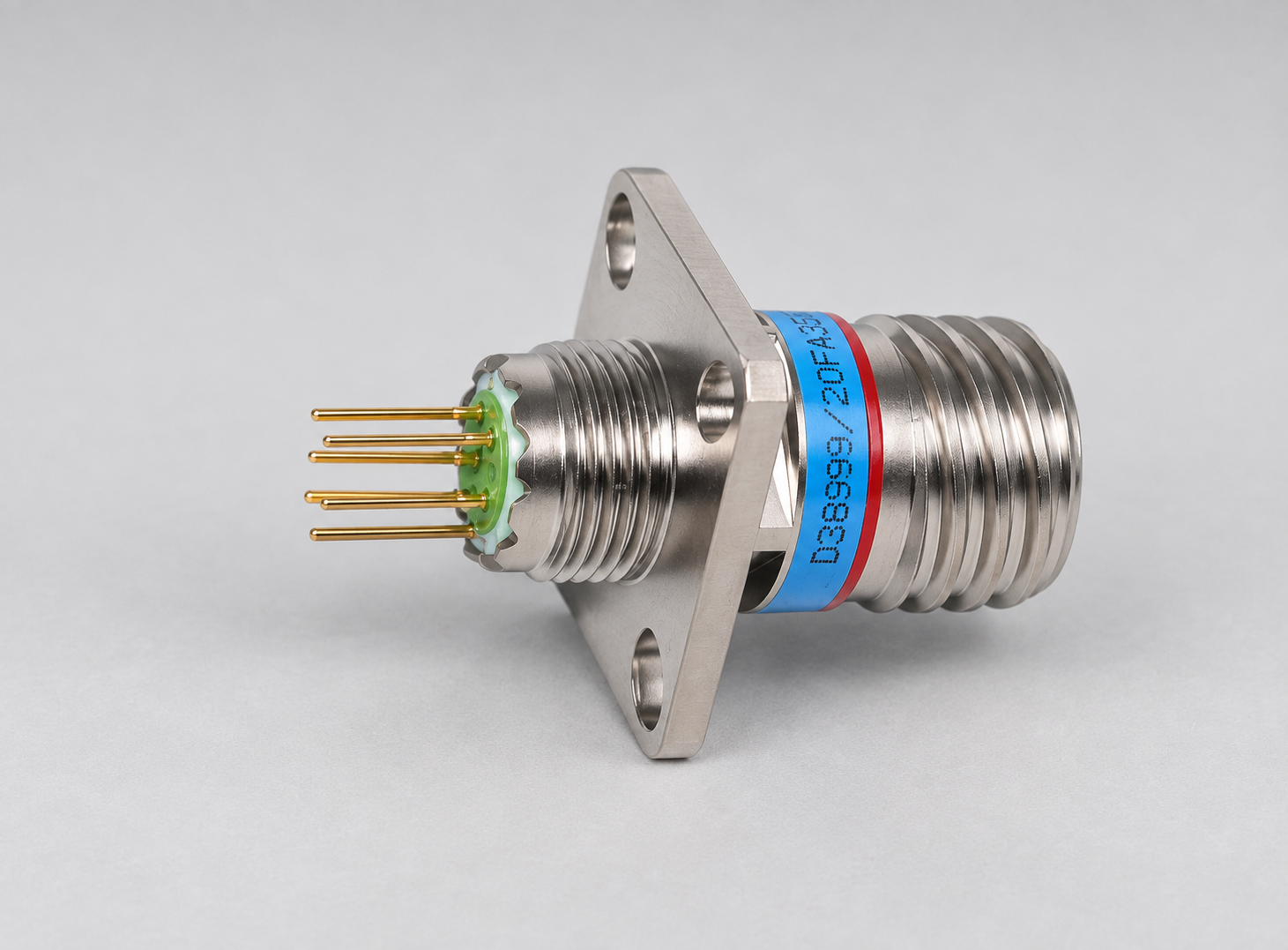 D38999/20FA35SLNC2 D38999 MIL-DTL-38999 Series III; Wall-mount receptacle gray-background product view