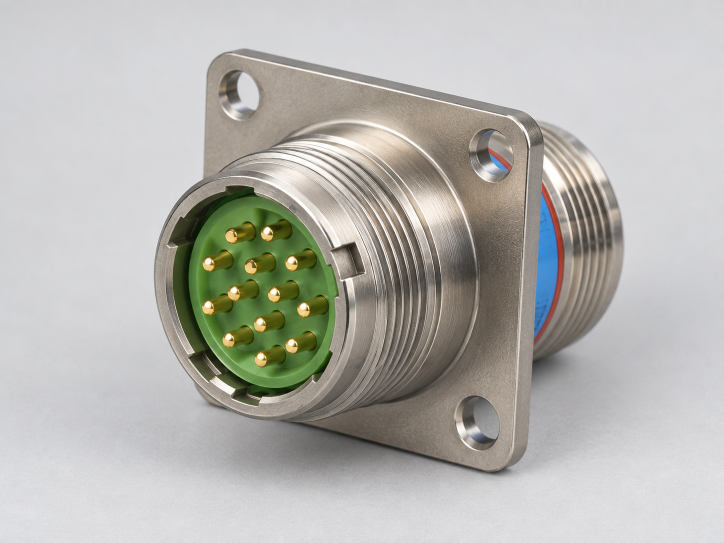 D38999/20FB35PN D38999 MIL-DTL-38999 Series III; Wall-mount receptacle gray-background product view