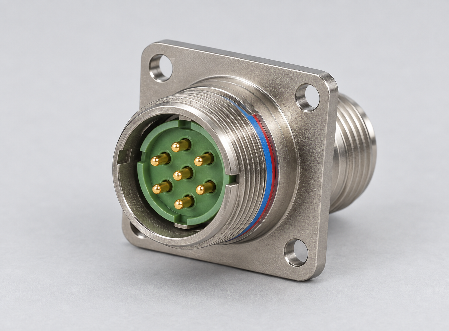 D38999/20FC08PN D38999 MIL-DTL-38999 Series III; Wall-mount receptacle gray-background product view