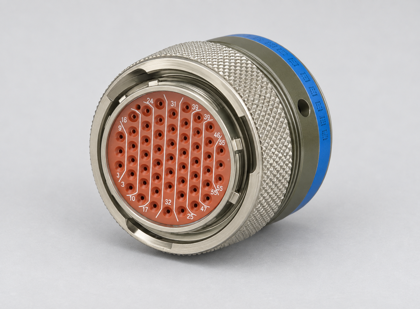 MS27484T16F35PB D38999 connector gray-background view