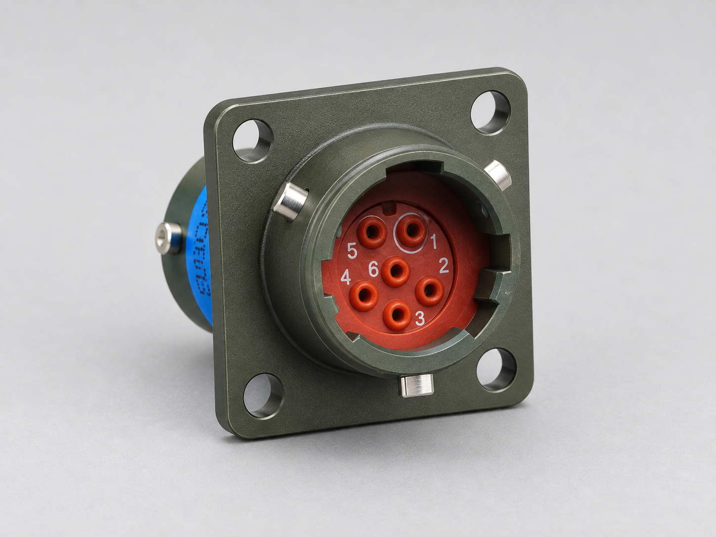MS27508E08B35PN D38999 MIL-DTL-38999 Series II; Rear box-mount receptacle gray-background product view