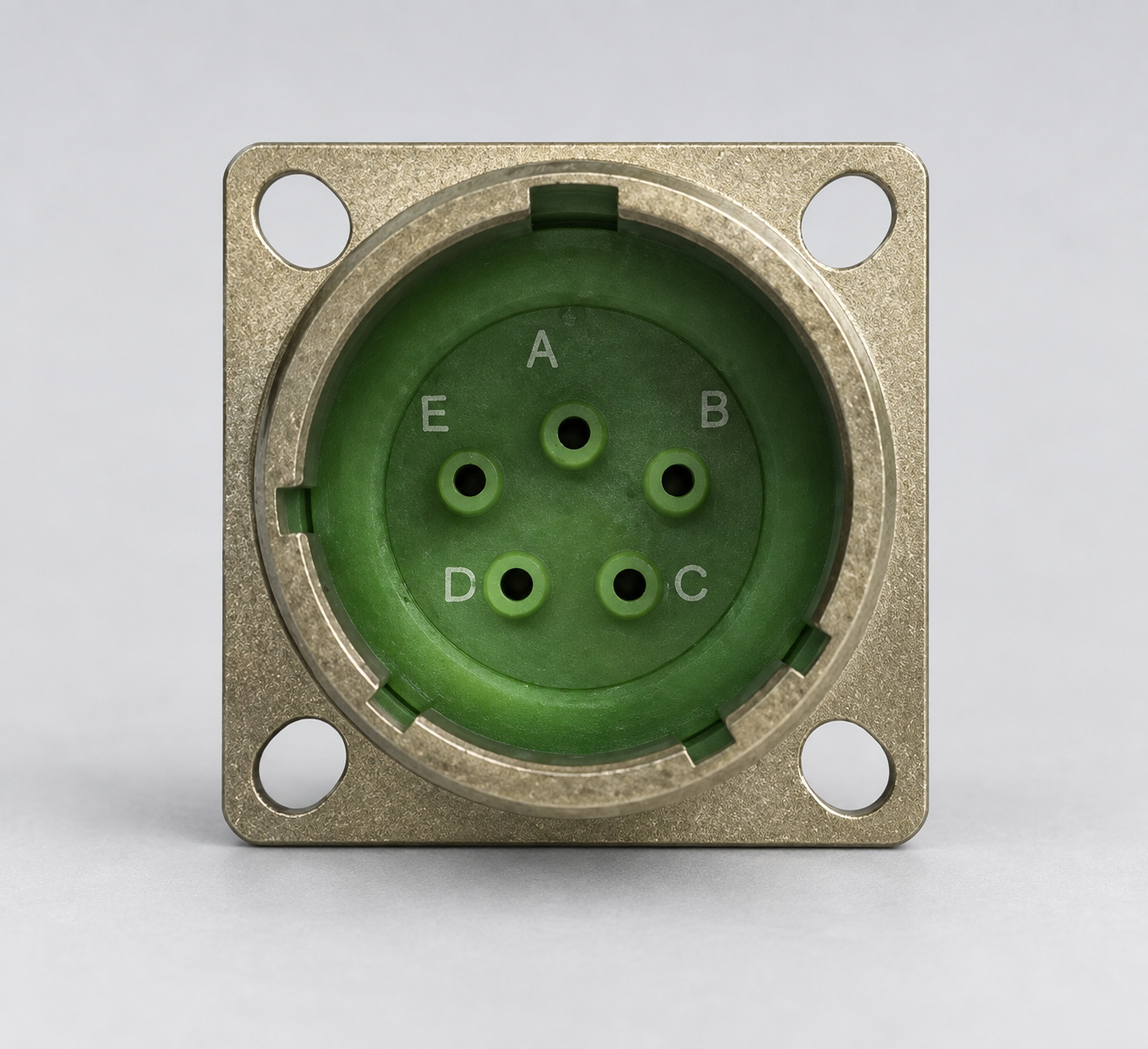 D38999/20FD05PN D38999 connector gray-background view