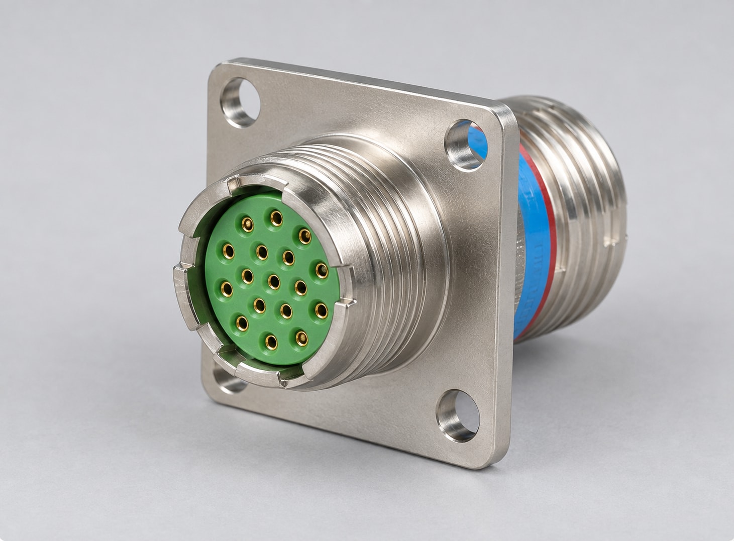 D38999/20FD18SN D38999 connector gray-background view