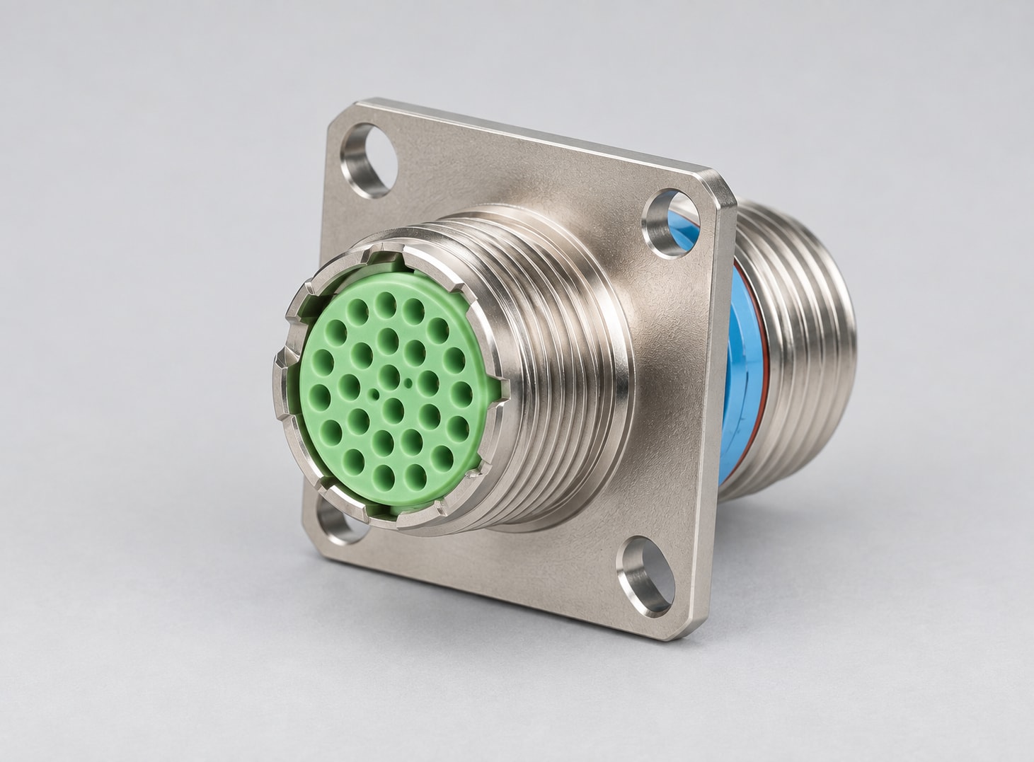 D38999/20FD35PN D38999 MIL-DTL-38999 Series III; Wall-mount receptacle gray-background product view