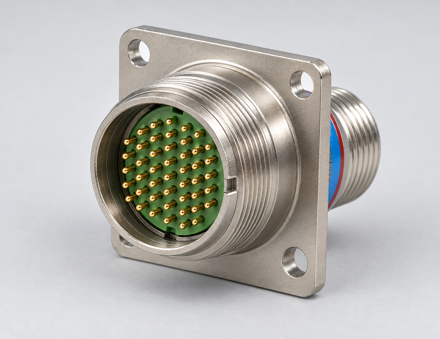 D38999/20FE35PN D38999 MIL-DTL-38999 Series III; Wall-mount receptacle gray-background product view