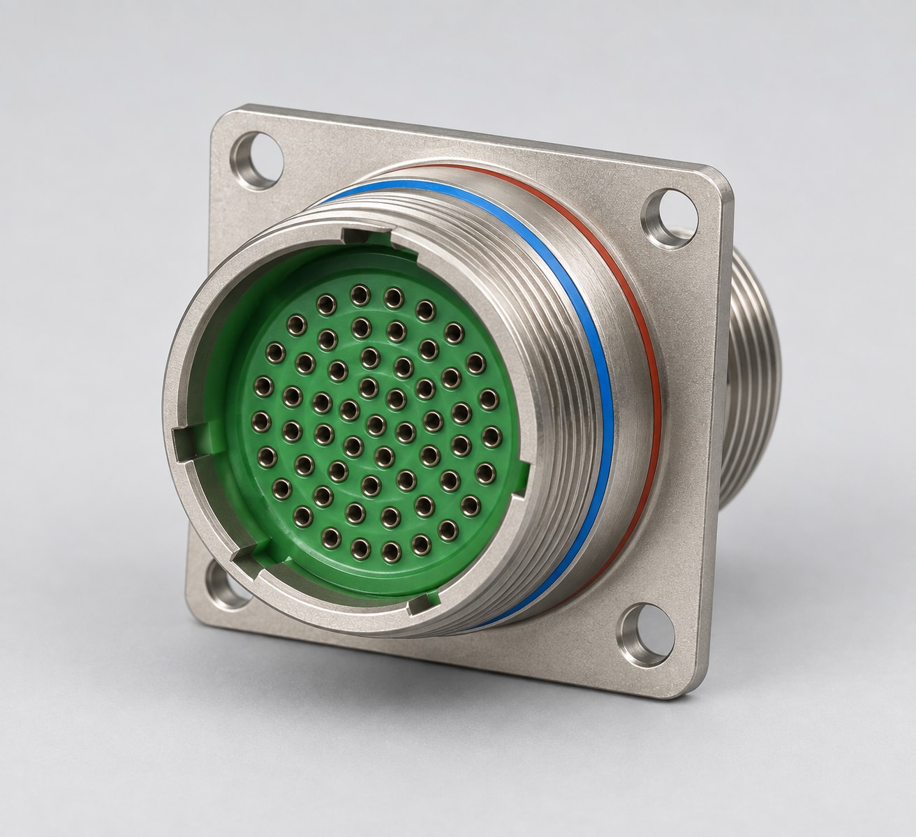 D38999/20FJ61SN D38999 connector gray-background view