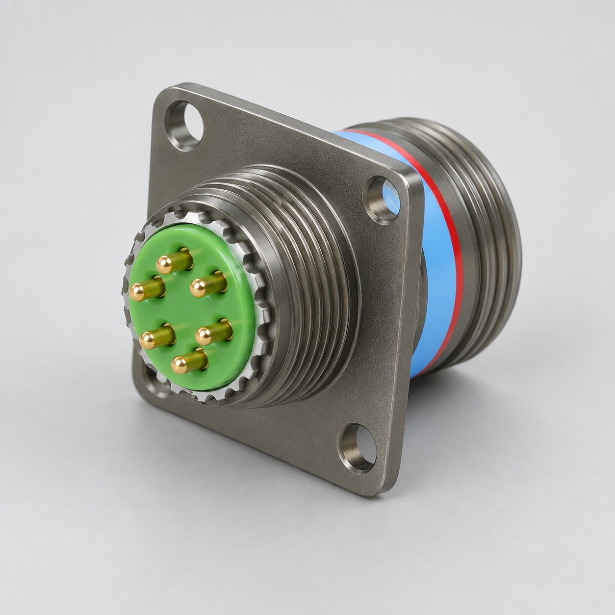 D38999/20WA35PN D38999 connector gray-background view