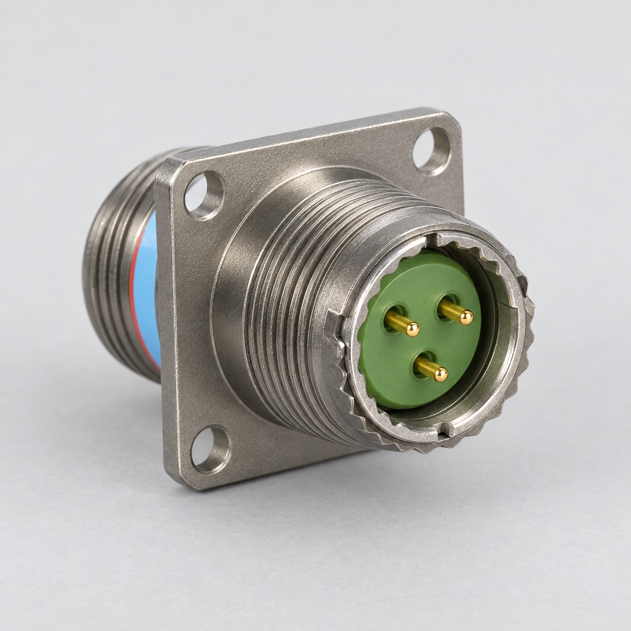 D38999/20WA98PN D38999 connector gray-background view