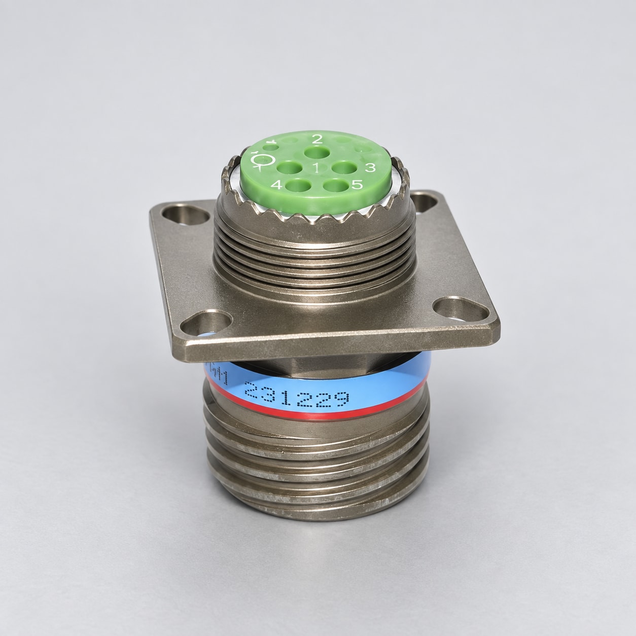 D38999/20WB02PN D38999 connector gray-background view