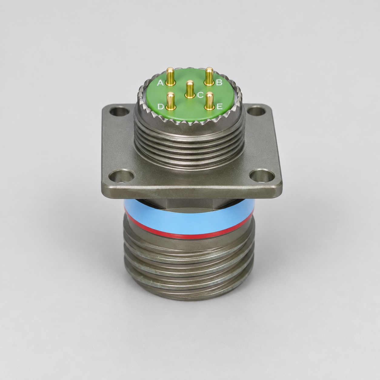 D38999/20WD05PN D38999 MIL-DTL-38999 Series III; Wall-mount receptacle gray-background product view