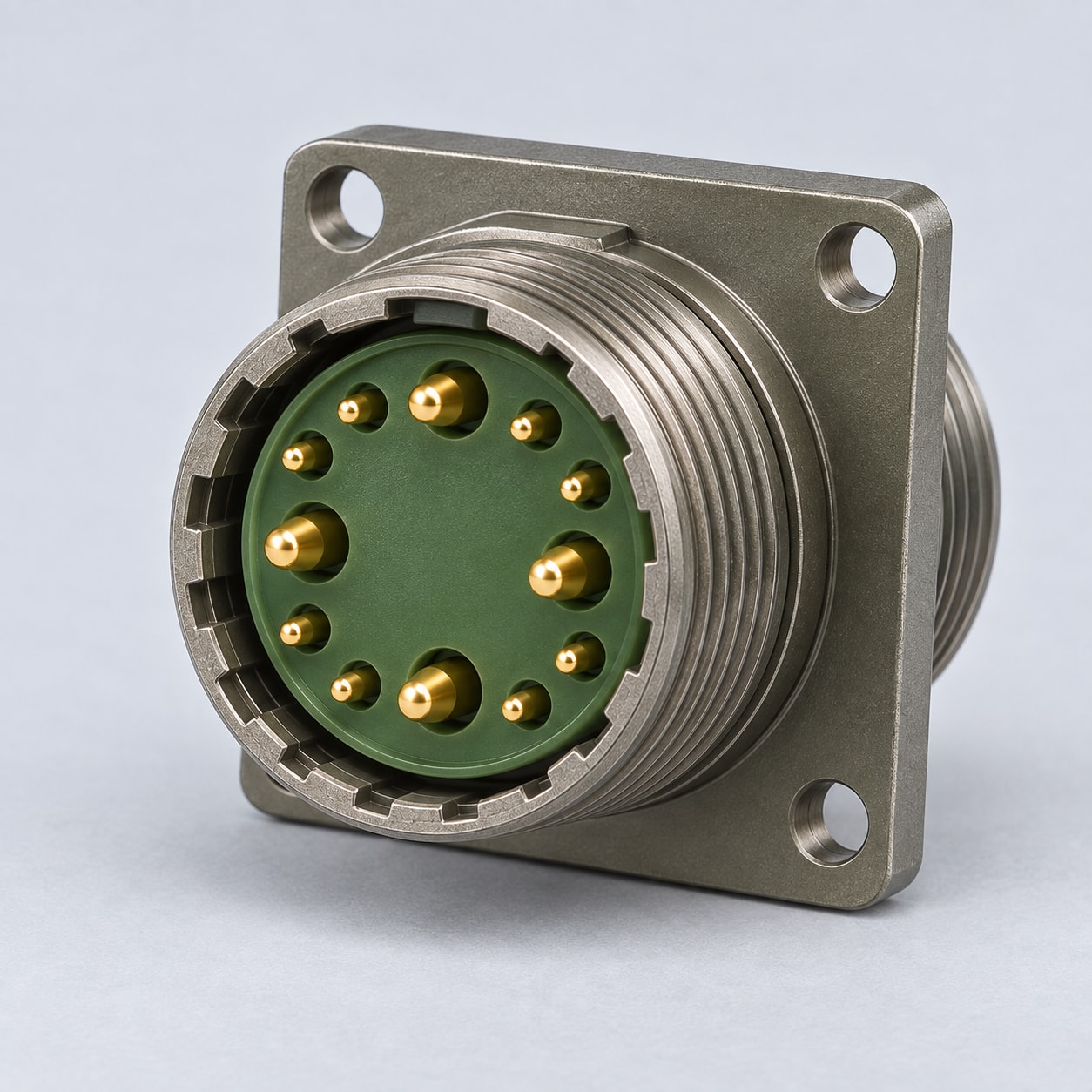 D38999/20WD97PN D38999 MIL-DTL-38999 Series III; Wall-mount receptacle gray-background product view