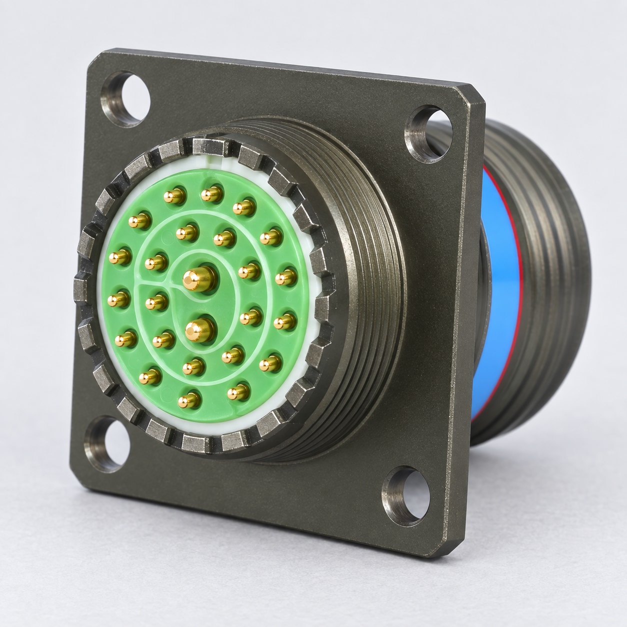 D38999/20WE99PN D38999 connector gray-background view