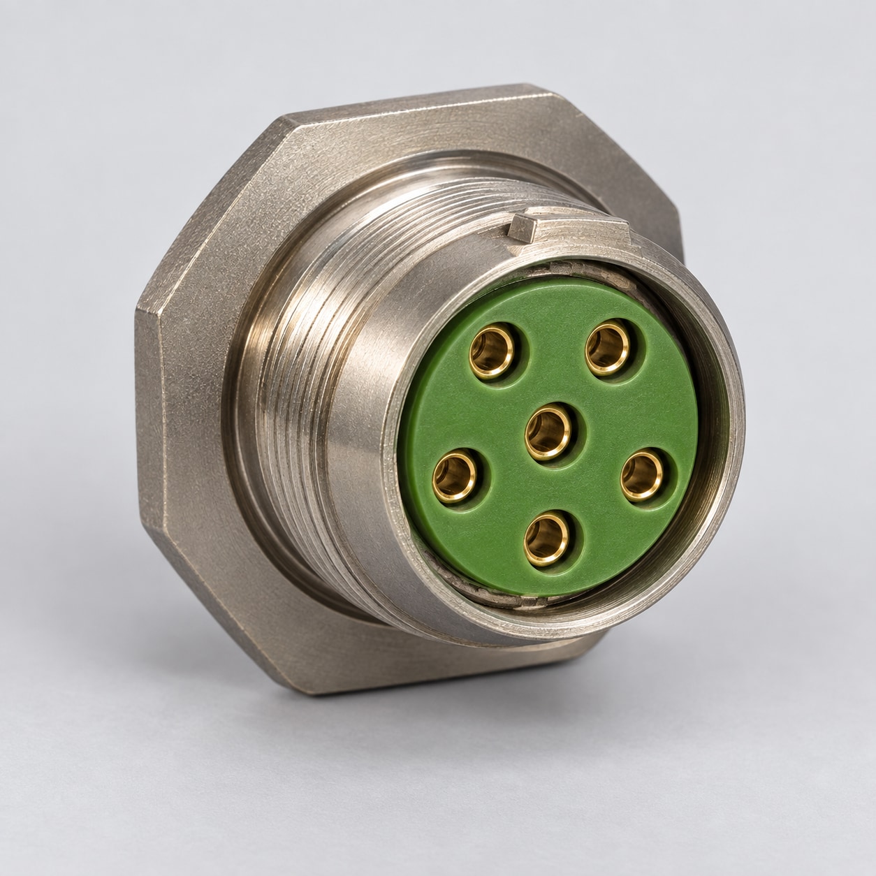 D38999/24FA35SN D38999 MIL-DTL-38999 Series III; Jam-nut receptacle gray-background product view