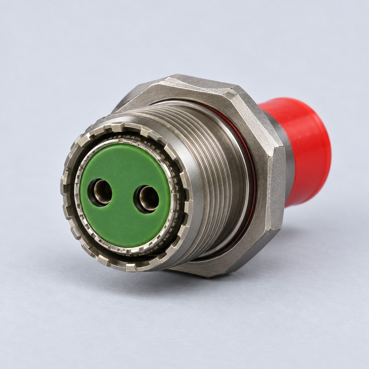 D38999/24FB02SN D38999 MIL-DTL-38999 Series III; Jam-nut receptacle gray-background product view