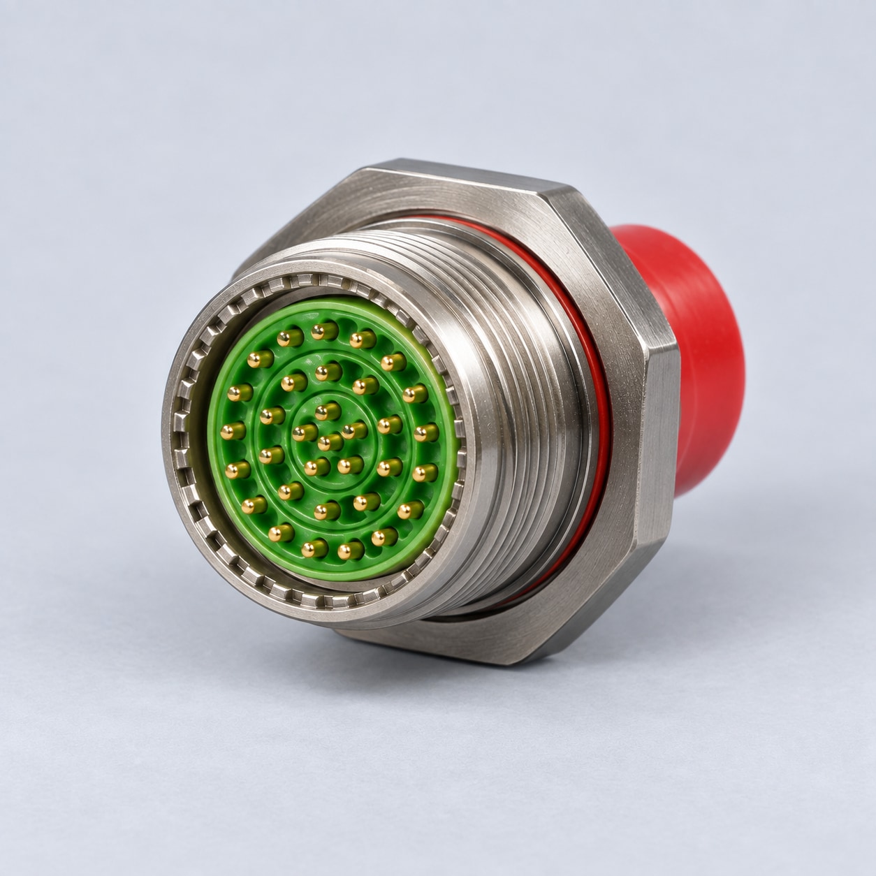 D38999/24FD35PN D38999 MIL-DTL-38999 Series III; Jam-nut receptacle gray-background product view