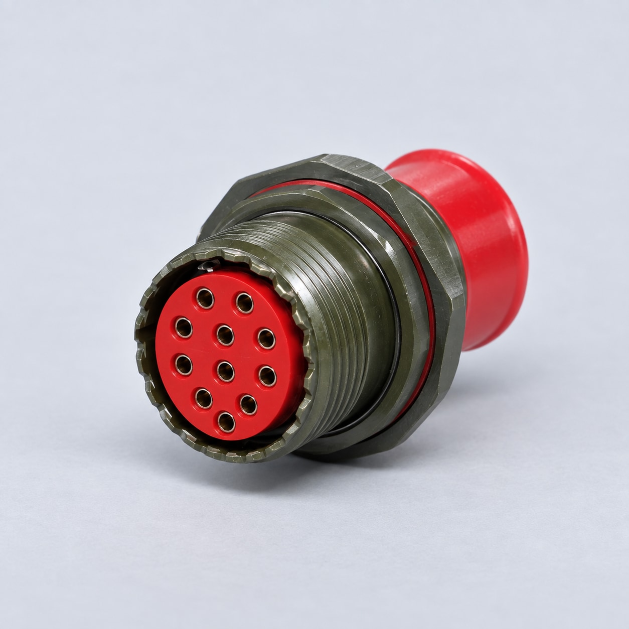 D38999/24FF11SN D38999 MIL-DTL-38999 Series III; Jam-nut receptacle gray-background product view