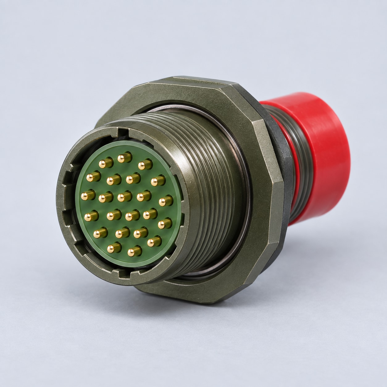 D38999/24FJ29PN D38999 MIL-DTL-38999 Series III; Jam-nut receptacle gray-background product view
