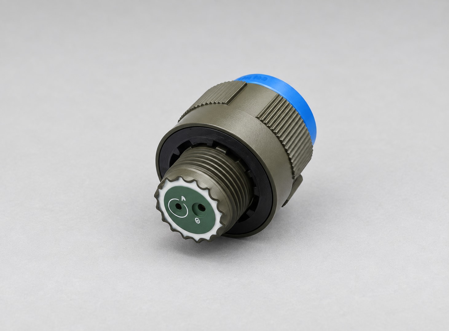 D38999/26WB02PN D38999 MIL-DTL-38999 Series III; Straight plug gray-background product view