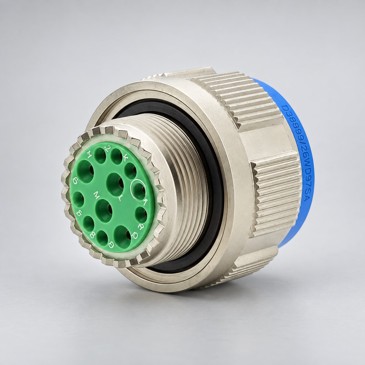 D38999/26WD97SA D38999 MIL-DTL-38999 Series III; Straight plug gray-background product view