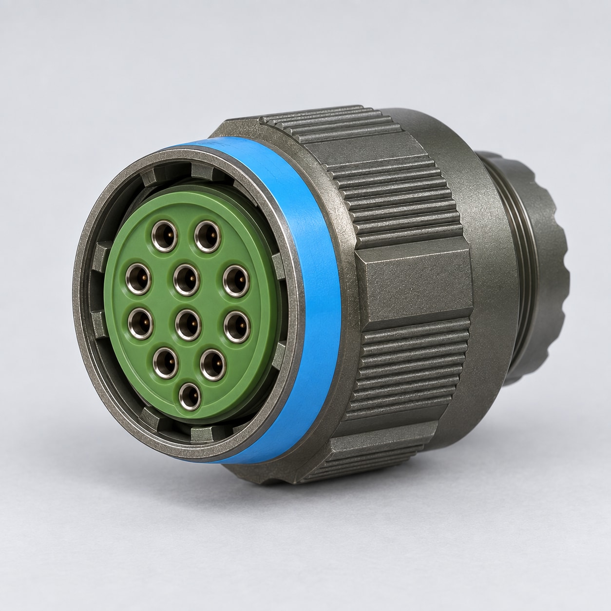D38999/26WG11SN D38999 MIL-DTL-38999 Series III; Straight plug gray-background product view