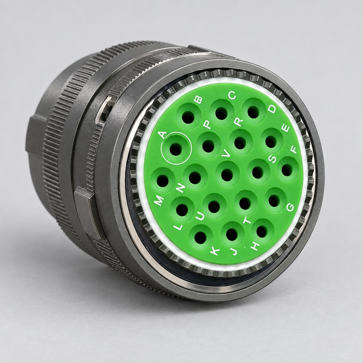D38999/26WJ19SN D38999 MIL-DTL-38999 Series III; Straight plug gray-background product view