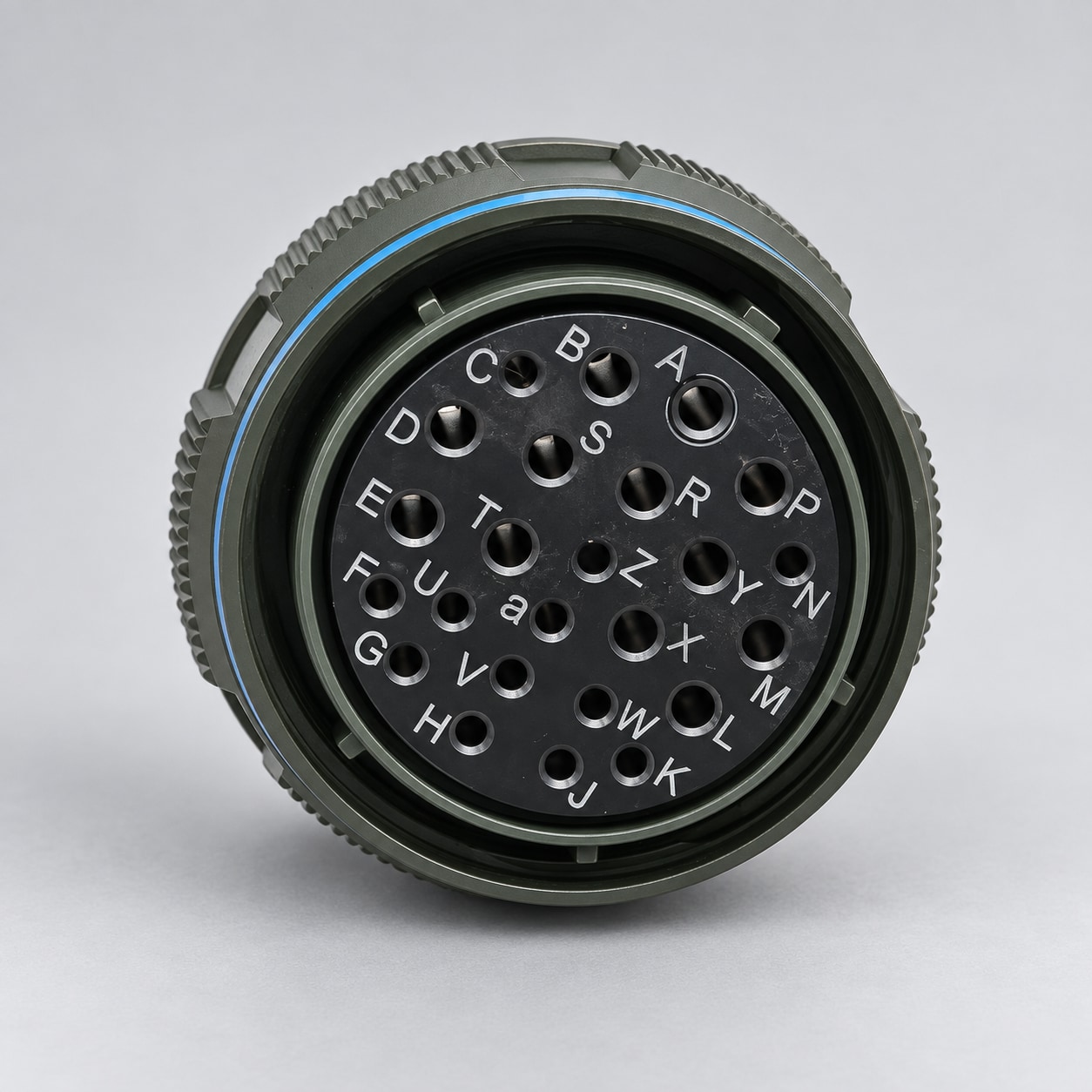 D38999/26WJ24SN D38999 MIL-DTL-38999 Series III; Straight plug gray-background product view