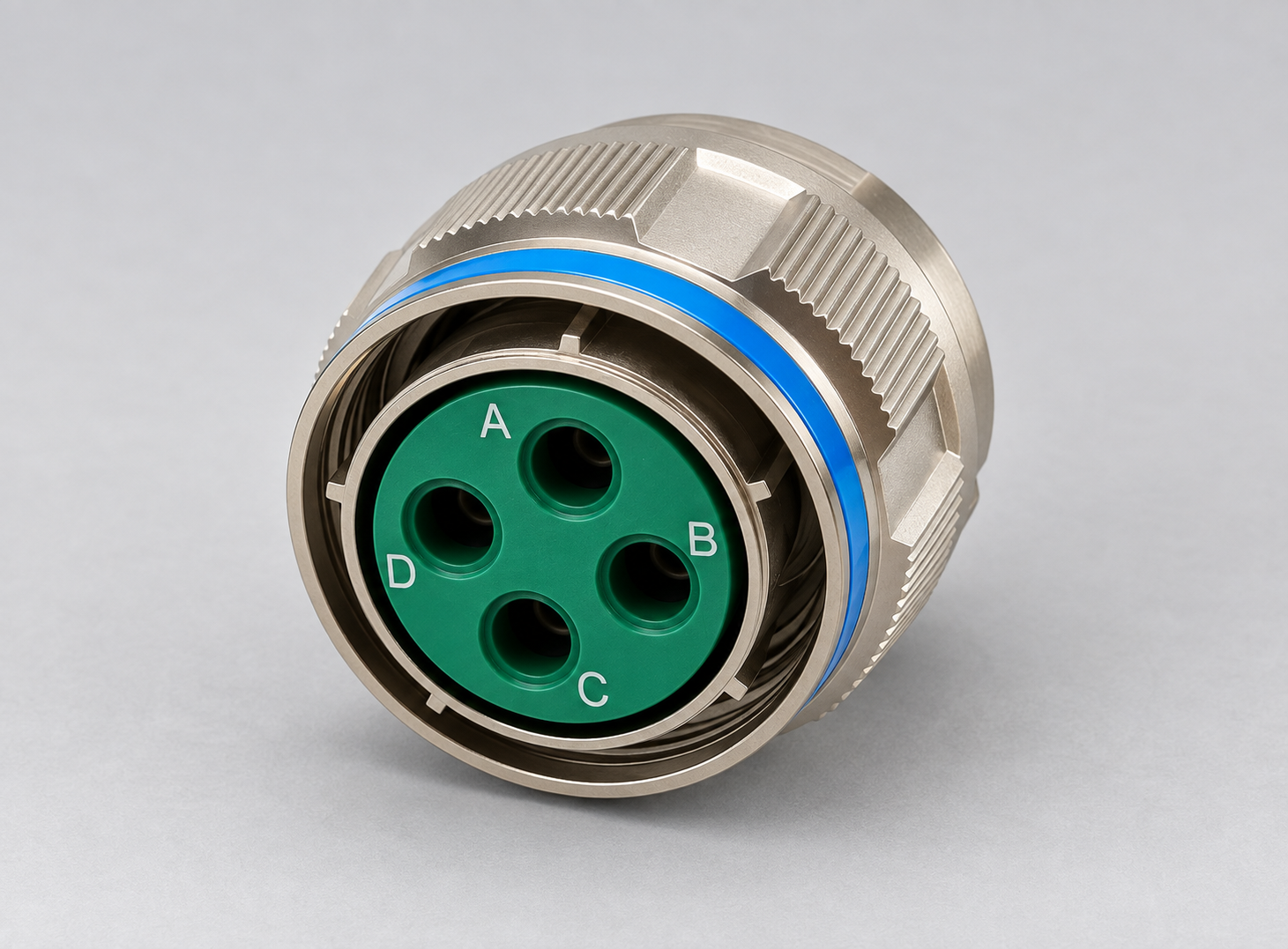 D38999/26FG48SN D38999 connector gray-background view