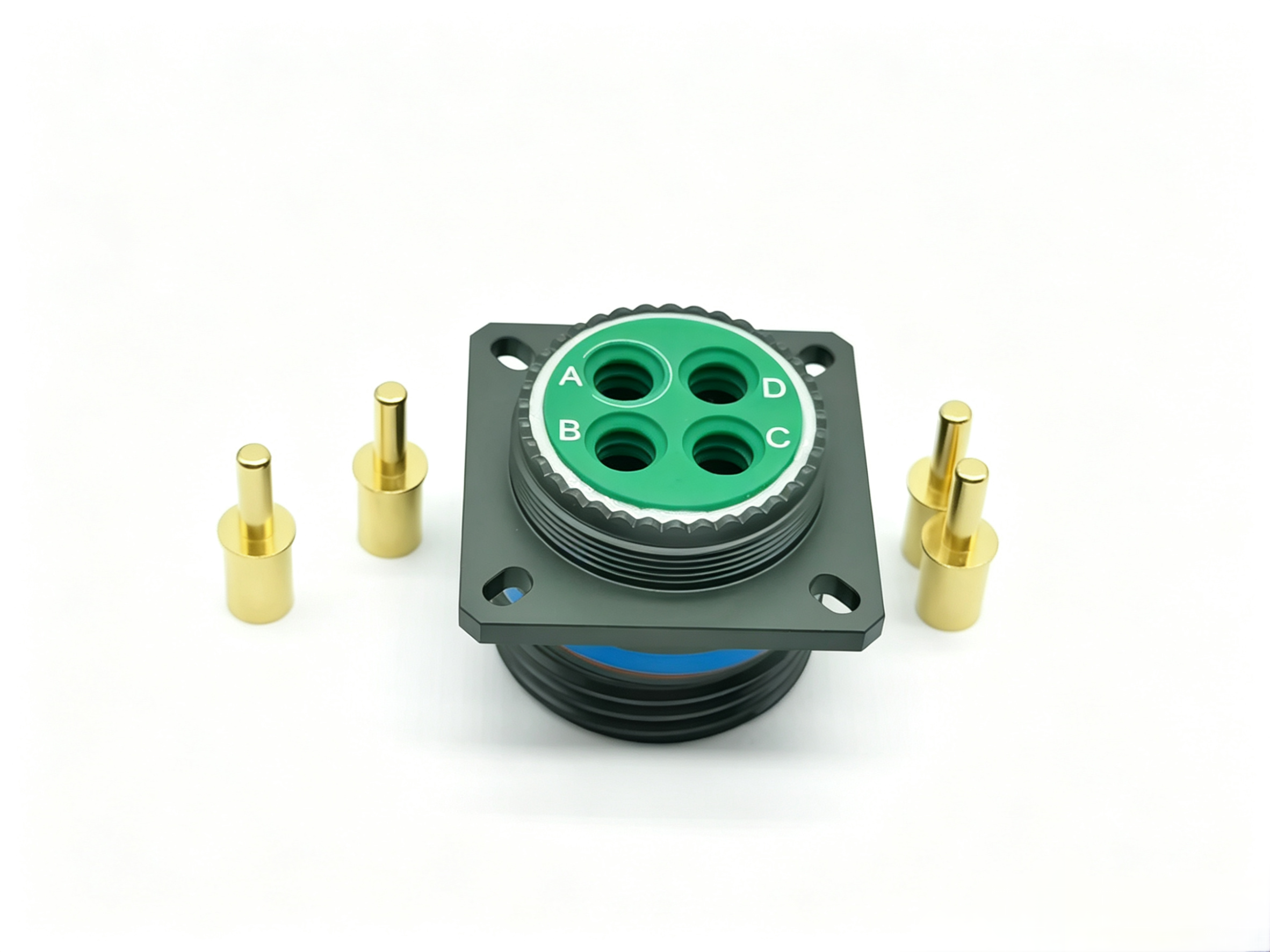 D38999/20WG75PN Series III wall-mount receptacle product photograph