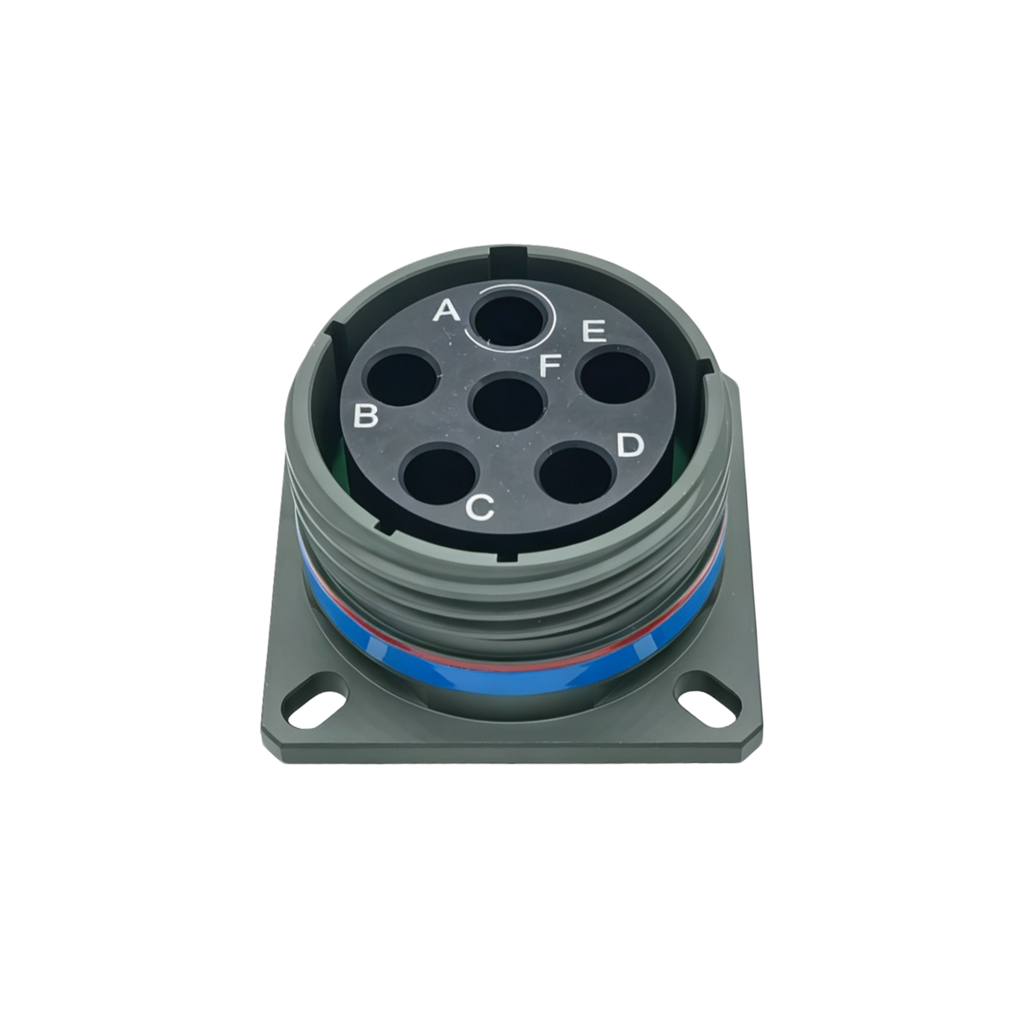 D38999/20WH55PN Series III wall-mount receptacle product photograph
