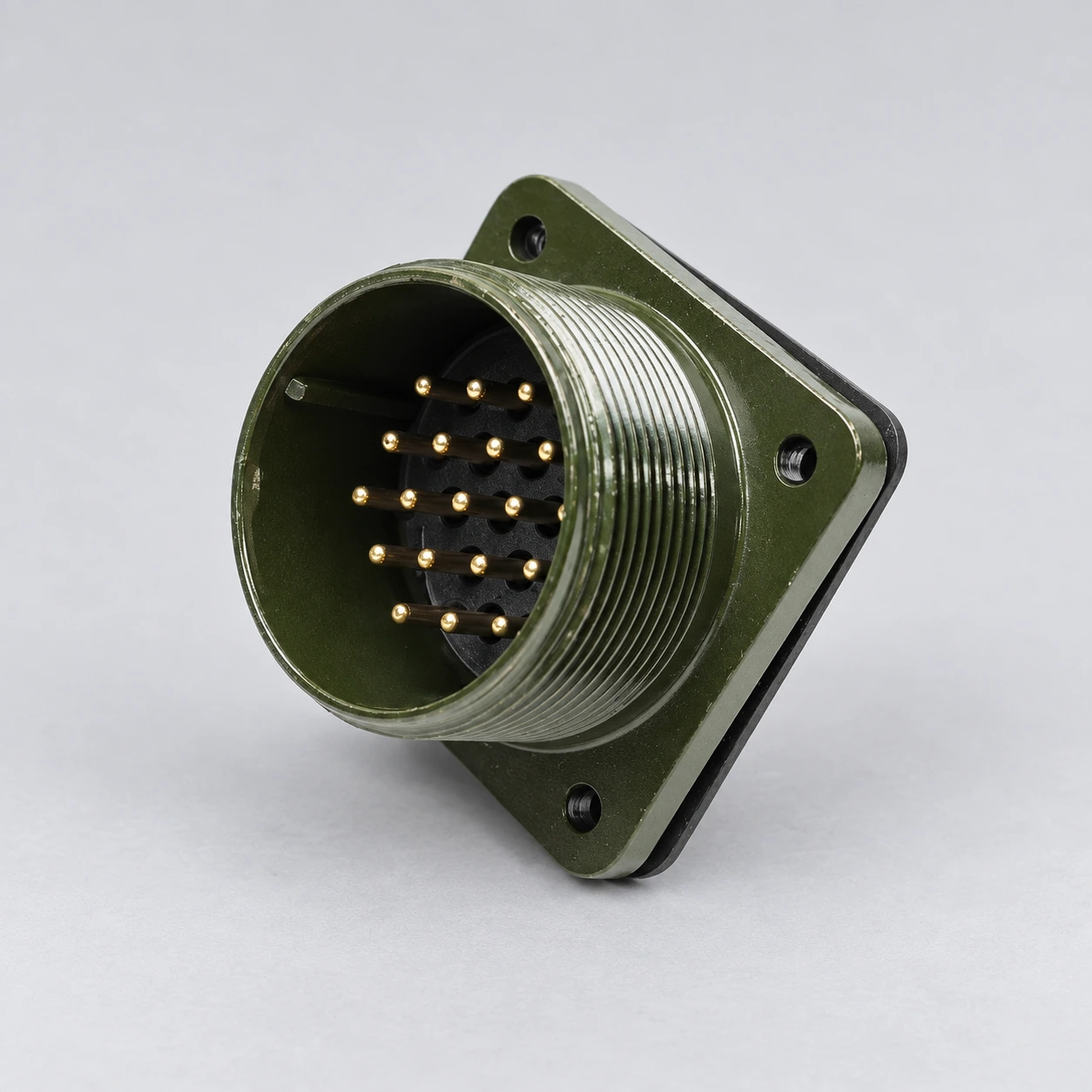 MS3102A22-14P MIL-DTL-5015 Box-Mount Receptacle