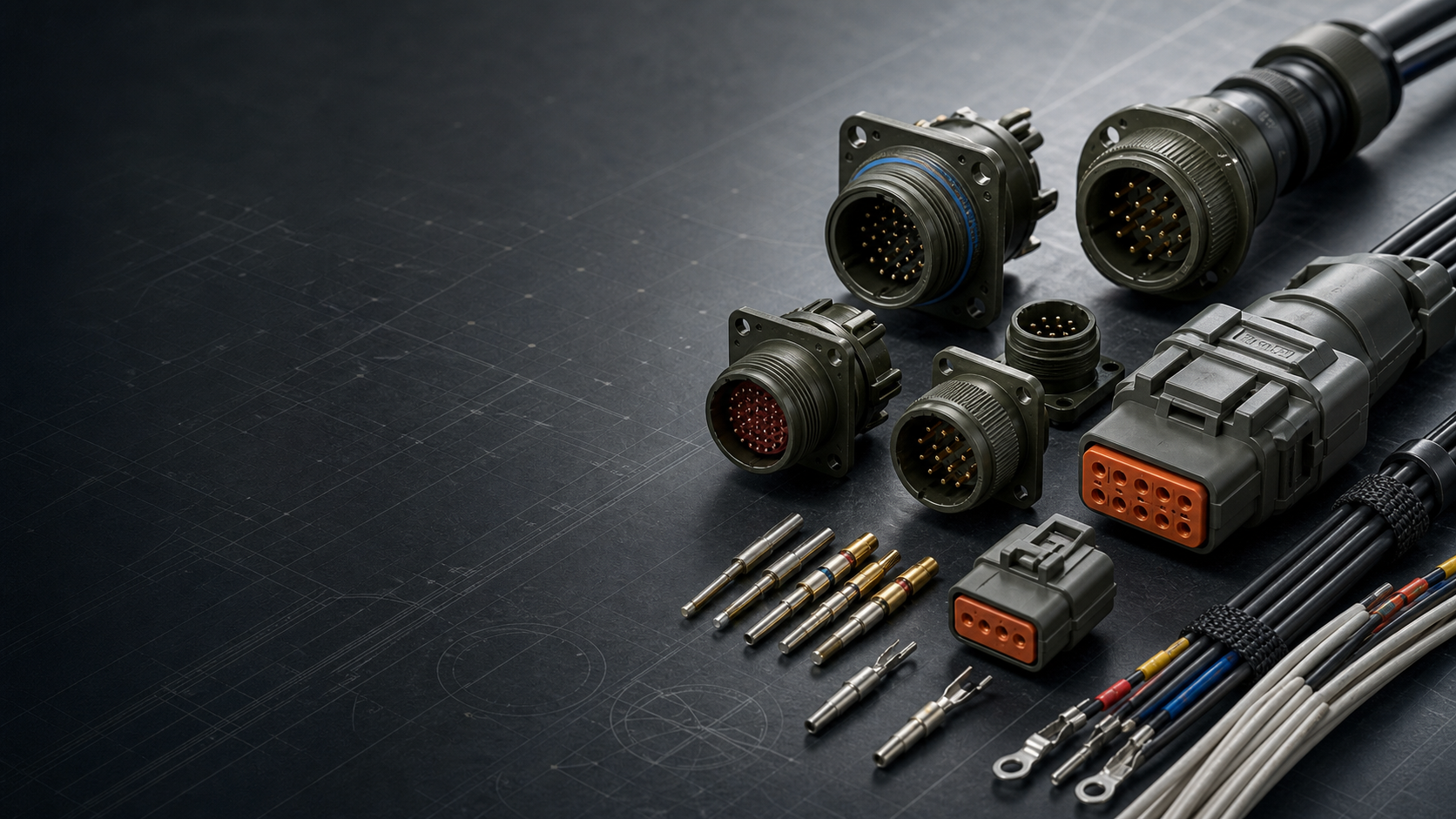 MIL-SPEC connector alternatives and harness wiring components